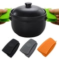 thumbnail image 2 of Homelife 2 Pairs Silicone Hot Handle Holder Heat Insulated Assist Grip Cover Sleeve for Cast Iron Woks Pans Griddles Skillets Anti-Scalding Clip, 2 of 13