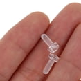 thumbnail image 2 of KAKOWELY triangle code fasteners 100Pcs Clear Acrylic Corner Fastener Kit with M3x6 Triangle Code Screws and M3x2.4 Nuts for Three-Sided Fixation in Transparent Nuts and Bolts Assortment, 2 of 5