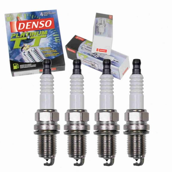 4 pc DENSO Platinum TT Spark Plugs compatible with Pontiac Vibe 1.8L 2.4L L4 2003-2010