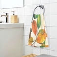 thumbnail image 3 of Yayeee 100% Cotton Hand Towels for Bathroom 16" x 28" Soft Absorbent Kitchen Towel, Beige Leaves, 3 of 7