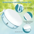 Niyofa Denture Bath Case Denture Box Reusable Portable Denture Holder