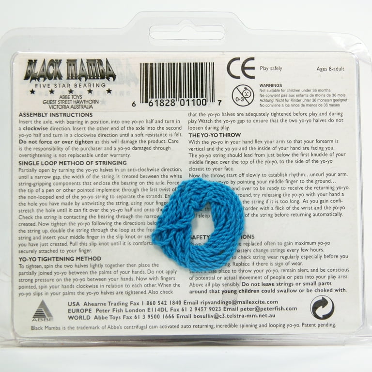 BLACK MAMBA REGENERATION　ヨーヨー Black Mamba Auto Return Yo-Yo - Series 1 - Limited Edition