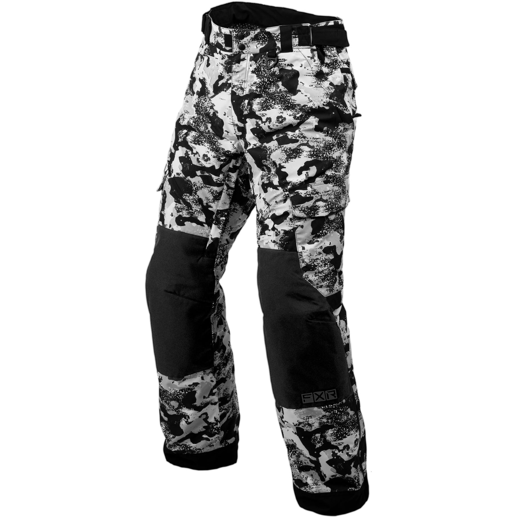 FXR White Camo Black Chute Pants HydrX 
