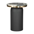 thumbnail image 2 of Mesa Lateral Luxor 2 Kessa Muebles Acero Mármol Negro 41 x 53 x 41 cm, 2 of 5