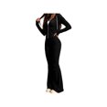 thumbnail image 3 of Zynoxe Womens Sweatsuits 2 Piece Set with Pockets Long Sleeve Zip Hoodie Top & Full Length Flare Pants Suit Comfy Velour Womens 2 Piece Outfits Versatile Solid Color Sweat Suits for Womens Black S, 3 of 7