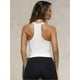 thumbnail image 2 of Womens Tank Tops Summer Racerback Workout Tops Gym Yoga V Neck Ribbed Basic Tops Crop Going Out Top(s) White, 2 of 5