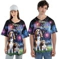 thumbnail image 4 of Happy New Year Beagle Family Cheer Winter Midnight Firework All Over Print 3D Baseball Shirt Beagles Dog Lover Gifts Idea Softball Sport - 02025, 4 of 6