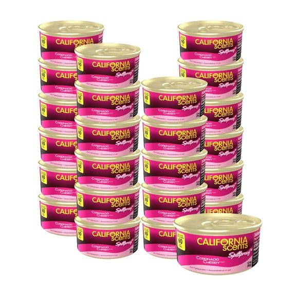 24 Pzs Aromatizante Auto CaliforniaScents Cherry 60 Días Aroma
