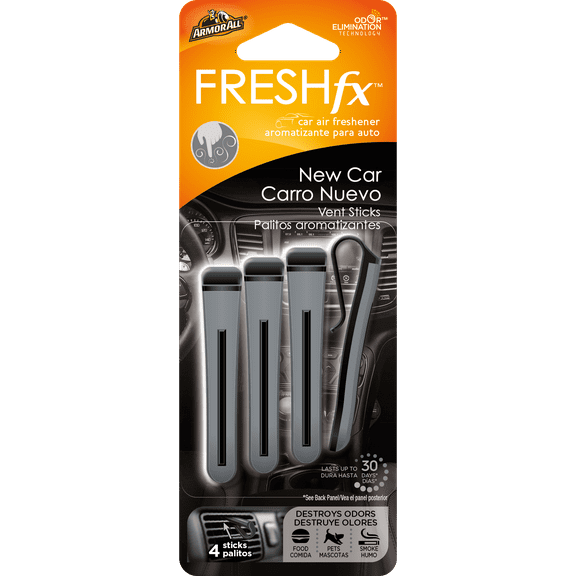 Armor All® FRESHfx™ Car Air Freshener Vent Sticks – New Car (4 count)
