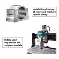 thumbnail image 4 of 3pcs 65mm CNC Spindle Motor Clamp Mounting Bracket,Spindle Motor Mount Support with 12pcs Screw, 4 of 5