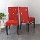 thumbnail image 5 of Funda de silla navideña con copos de nieve rojos, elástica, para comedor, hotel, restaurante, de tela especial, para decoración navideña, 5 of 6