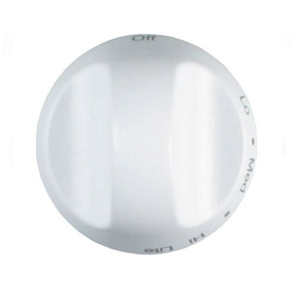WHIRLPOOL WP71003058 RANGE SURFACE BURNER KNOB (WHITE) - OEM PART