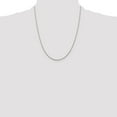 thumbnail image 2 of Auriga 925 Sterling Silver Rhodium-plated 1.3 mm Loose Rope Chain Necklace for Women 22", 2 of 5