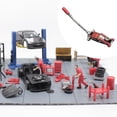 thumbnail image 6 of LeeQinersw 1:64 Novelty Car Lifting Jack Model for Car Garage Vehicle Maintenance Scene 2 red, 6 of 8