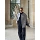 thumbnail image 4 of Abrigos de lana para mujer, Chaqueta corta holgada e informal, con doble botonadura y cuello levantado, para oficina, otoño e invierno, 2024, 4 of 5