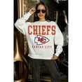 thumbnail image 6 of Women's Gameday Couture  White Kansas City Chiefs  Sunday Drives Oversized Crewneck Pullover Sweatshirt, 6 of 7