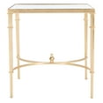 thumbnail image 5 of SAFAVIEH Couture Mendez Contemporary Glass Top Metal End Table, Gold, 5 of 9