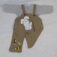 thumbnail image 3 of muñecas pantalones de tirantes de Manga Larga + Pantalones Tirantes + Sombrero + Calcetines para 22 '' - 23 '' baby Girl Muñeca Magideal muñecas pantalones de tirantes, 3 of 7