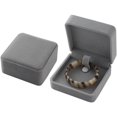 thumbnail image 1 of Jewelry Box 1 PCS Storage Presentation Necklace/Bracelet/Ring/Pendant Jewelry Box Velvet Case Plastic Display Box 4 Colors Exquisite craftsmanship, durable and practical ( Color : Gray Bracelet Box ), 1 of 6