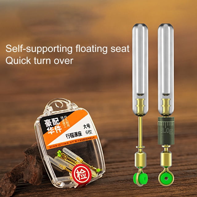 6 Pcs Fishing Float Rests Rotation Swivels Flexible Anti Knot No Hurt Lines Professional Fishing Universal Tool Silicone Bobber Holder Stopper Fishing Line Connectors Fishing Tackles