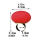 thumbnail image 5 of Bearachild Cojín Costura Punto de cruz Sastre Bordado DIY Titular Hogar Almacenamiento Acerico Estera Anillo Vino Rojo Type3 NO3 Bearachild HA012390-09, 5 of 6