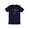 thumbnail image 4 of Blessed Heart Gift for Religious Men Women Kids Boys Girls T-Shirt Red Love Heart Blessed Birthday Holiday Presents Men Women Kids Tshirt, 4 of 10