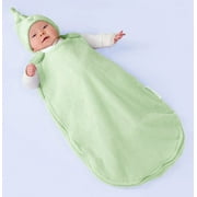 Kiddopotamus - BeddieBye Luxe Wearable Zip-Around Blanket & Cap, Sage