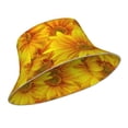 thumbnail image 2 of Kdxio Reflective Bucket Hat - 3D Sunflowers Print Bucket Hat for Men,Women, 2 of 9