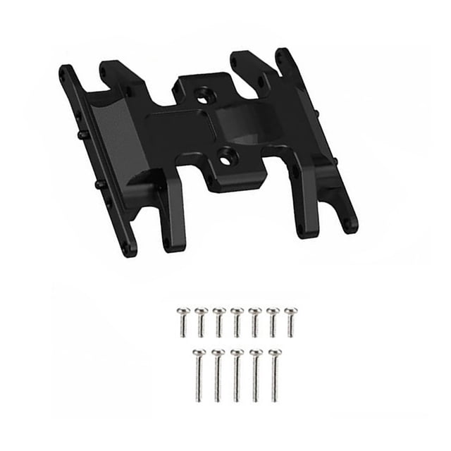 ZLight RC Car Metal Gear Box Base Mount Holder 1/24 Model Upgrade Spare Part Screws Set Modified Replacement for Axial SCX24 AXI00001 Black 1Set