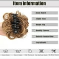 thumbnail image 2 of Meetitsneeds Bun Extension Hair Clips, Bun Extension Clips for Women, Claw Clip Messy Piece Bun Clip With Claw, Wave Curly Hairpieces for Daily Wear (SW283-1B), 2 of 7