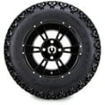thumbnail image 2 of 12" MODZ® Avalanche Glossy Black Golf Cart Wheels & All Terrain Tires Combo, 2 of 3