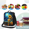 thumbnail image 4 of Balery Vintage Starry Sky Sunflower Caja de Almuerzo y Bolsa de Almuerzo para Hombres y Mujeres, Bolsa de Almuerzo Reutilizable con Gran Capacidad, Bolsa de Almuerzo Aislada, 4 of 7