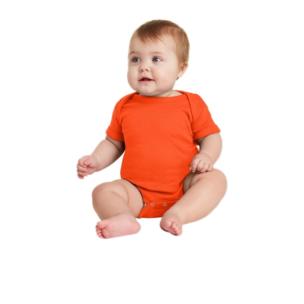 Body de manga corta para bebé Rabbit Skins™ Infant. RS4400 pieles de conejo RS4400