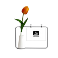 thumbnail image 1 of Fallo de visualización Tarjeta de jarrón artificial de tulipanes, 1 of 3