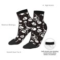 thumbnail image 4 of Goofa Skeleton Pattern Non Slip Socks with Grips for Elderly, Crew Socks Yoga Hospital Socks Cushioned Sole Gripper Socks for Men Women, 4 of 5