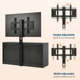 thumbnail image 4 of Gran capacidad y diseño moderno – Mueble de TV para 32-85" – 9 cajones – Altura ajustable – Consola de entretenimiento de madera para sala, dormitorio o apartamento, color negro, 4 of 8