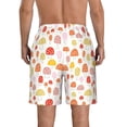 thumbnail image 3 of Disketp Men'S Swim Trunks Hawaiian Breathable Surf Beach Swimsuits Mesh Lining Beach Shorts With Pockets-Cute Cartoon Mushrooms, 3 of 9