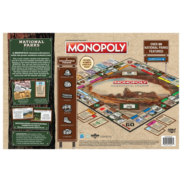 Hasbro Monopoly - National Parks 2 Edition: Explore and