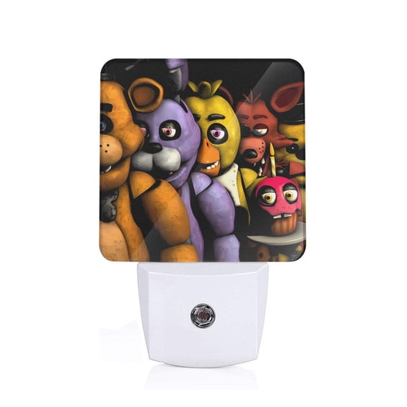 Saiise Five Nights At Freddy'S Print LED Night Light for Bathroom,Hallway,Bedroom,Kids Room,Stairway-US