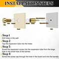 thumbnail image 4 of Lot de 4 Vis de Signalisation en Acier Inoxydable 3/4 Pouces x 1 Pouces, Blanc, 4 of 6