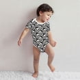 thumbnail image 3 of Kdxio Ying Yang Checkered Pattern Unisex Baby Cotton Short Sleeve Bodysuits-3 Months, 3 of 5