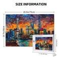 thumbnail image 4 of Rateoe Neon Shanghai Cityscape Night Pattern Wooden Picture Puzzle ,1000 Piece Jigsaw Puzzle ,Family Fun Puzzle, Home Décor Puzzle, Gift Puzzle(Horizontal style), 4 of 9