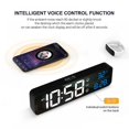 thumbnail image 2 of CNKOO Intelligent Voice Control Digital Electronic Alarm Clock Led Home Calendar Living Room Electronic Wall Clock Charging, 2 of 7