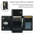 thumbnail image 5 of Nalacover Wallet Case for Google Pixel 6, 2 in 1 Design Zipper Pocket Luxury Shining PU Leather Cover with Card Slots Holder Magnetic Kickstand Shockproof Anti-Scratch Case, Black, 5 of 11