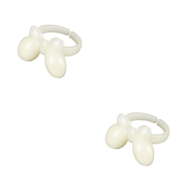 Guardurnaity Anillo de exhibición de esmalte de uñas de 50 piezas Anillos de exhibición en forma de mariposas exquisitas simples para de Type1 NO1