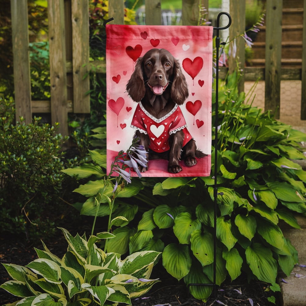 Boykin Spaniel My Valentine Garden Flag 11.25 in x 15.5 in