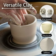 Mid High Fire White Stoneware Clay | Cone 6-10 | Versatile for Wheel Throwing, Hand Building, Sculpting | Suitable for All Skill Levels. 50 lbs