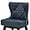 Navy Blue, variant on Dycanpo 26" Swivel Bar Stool Set of 2 with Upholstered Back, for Home Kitchen, Black