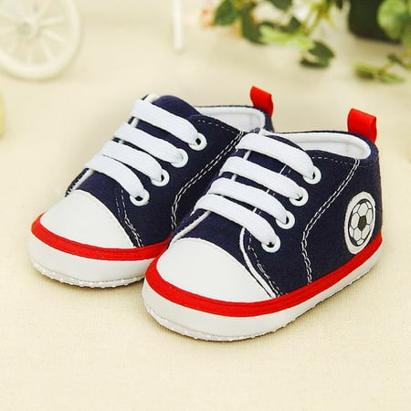 

Baby shoes Newborn Infant Baby Football Print Sneaker Anti-slip Soft Sole Toddler Shoes Fragarn