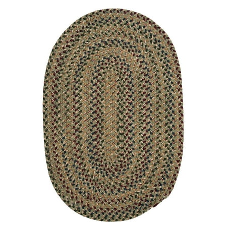 2  x 10  Palm Green and Beige Handcrafted Oval Braided Runner Rug Maintain the cleanliness of your home with this handmade oval area rug. Meticulously handcrafted in the USA and made with wool  which makes it perfect for indoor use. Great as a decorative accent to your design style and as practical addition to your home. Features: Reversible oval braided runner rug. Color(s): palm green  beige  brown  blue and red. Handcrafted from the USA. Care instructions: spot clean with any common household cleaner. Recommended for indoor use. Dimensions: 2  wide x 10  long. Material(s): polypropylene/nylon/wool. Note: The photo shows an oval rug  however  this listing is for a runner rug.